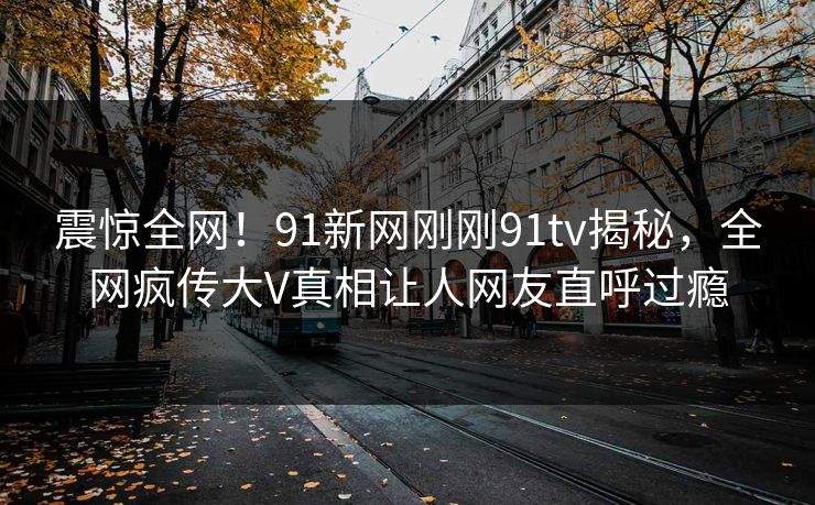 震惊全网！91新网刚刚91tv揭秘，全网疯传大V真相让人网友直呼过瘾